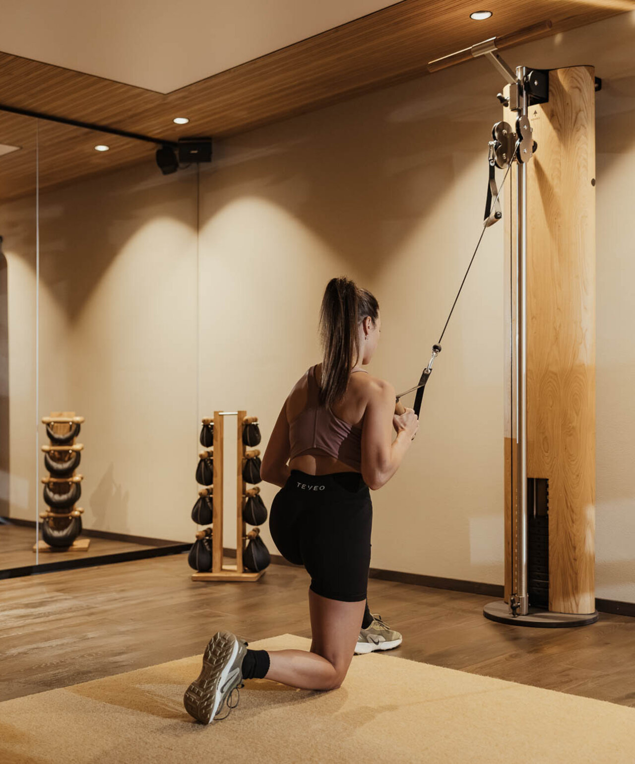 [Translate to English:] Gym Hotel B&B Feldmessner in Reischach Kronplatz