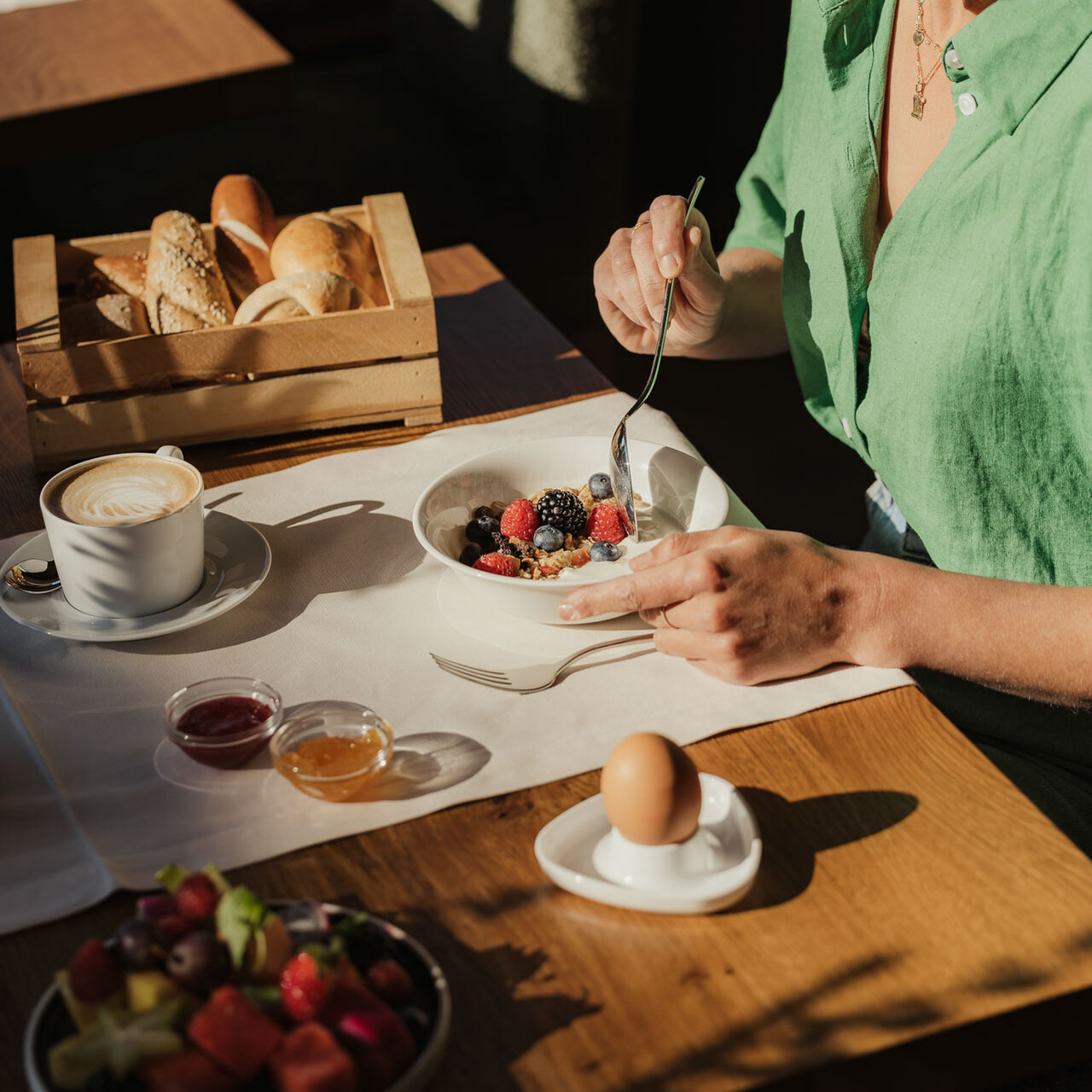 Breakfast Southtyrol Hotel Feldmessner B&B Raischach